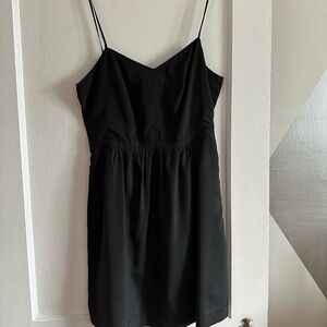 J. Crew Factory | black spaghetti strap dress